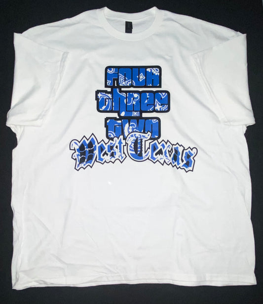 W. I. F West Texas Bandanna T-Shirt (BLUE)